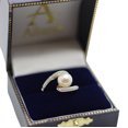 thumbnail image 6 of Bypass Freshwater Cultured Pearl and Diamond Ring 14K W. Gold (8mm), 6 of 6