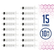 Medca 10Ml Oral Syringe With Cover- 15 Syringes (No Needle)