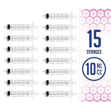 Medca 10Ml Oral Syringe With Cover- 15 Syringes (No Needle)