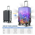 thumbnail image 3 of Cauagu Colorful Purple Cosmos Flower Print Travel Luggage Cover,Travel Dust-proof Suitcase Cover Softside Suitcase Protector for 18-32inch,Not Included Suitcase, 3 of 8