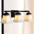 thumbnail image 3 of JONATHAN Y Staunton 24" 3-Light Iron/Glass Modern Cottage LED Vanity Light, Oil Rubbed Bronze, 3 of 7