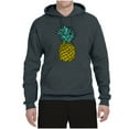 thumbnail image 2 of Wild Bobby, Trendy Tropical Pineapple, Fashion, Unisex Graphic Hoodie Sweatshirt, Charcoal, 3X-Large, 2 of 4