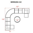 thumbnail image 3 of Bermuda 11 Piece Outdoor Wicker Patio Furniture Set 11c, 3 of 7