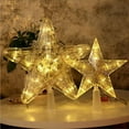 thumbnail image 1 of WHAMVOX 2 Pcs Star Window Lights Tapered Tube Plastic Lighting Decoration for Christmas Events, 1 of 7