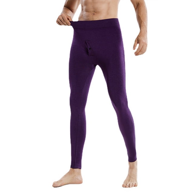 Yuarrent Ropa interior térmica, pantalones cálidos transpirables, lavable, absorción de sudor, secado rápido, reutilizable, termos en forma de U, Suministros térmicos Violeta Yuarrent HA071590-04