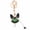 Butterfly -Green, variant on Butterfly Ballet Dancer Keychain, Rhinestone Fairy Key Ring with Moving Legs, 12cm Bag Charm
