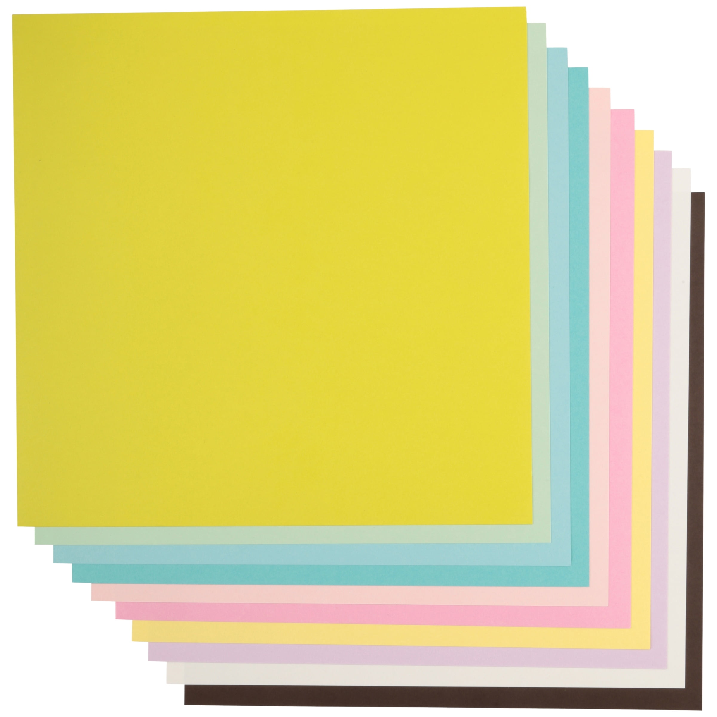 Colorbok Multicolor Bright Candy Cardstock Craft Paper, 12"x12", 108 lb./160 GSM 180 Sheets