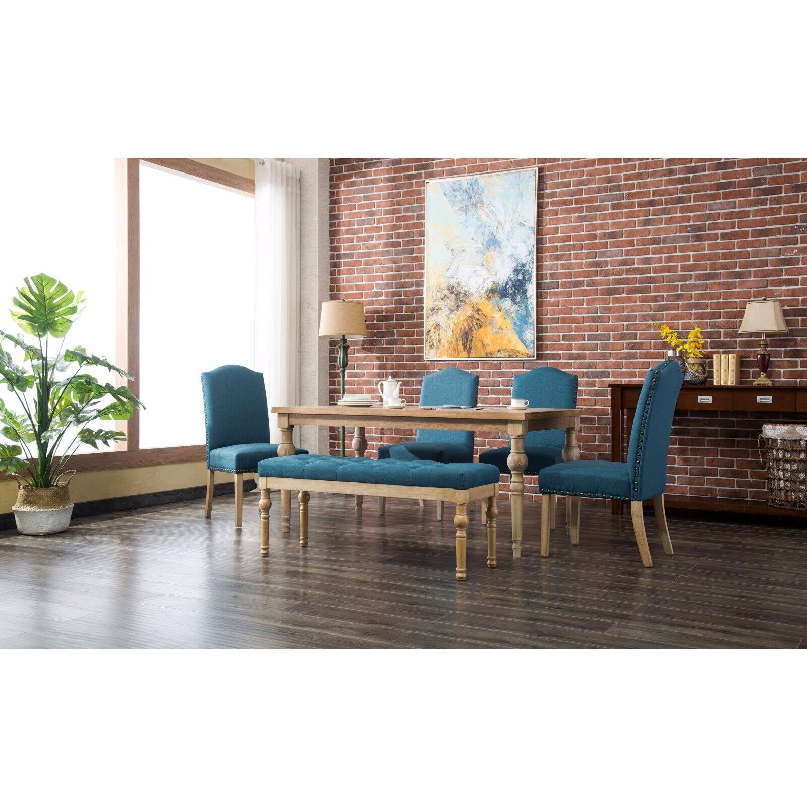 Roundhill Furniture Mod Urban Style 6 Piece Dining Table Set Walmart Com Walmart Com
