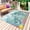 Green, variant on Ocean Turtle Outdoor Rug for Patio/Deck/Porch, Non-Slip Large Area Rug 4 x 6 Ft, Coastal Animals Seaweed Fish Coral Marine Life Indoor Outdoor Rugs Washable Area Rugs, Camping Rug Carpet Runner