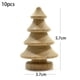 thumbnail image 1 of Muñeca De Madera Con Clavijas, Árbol De Navidad De Madera Natural, Artesanía De Madera Sin Terminar, Decoración De Boda Diy 10 Uds. Inevent HA022676-00, 1 of 7