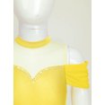 thumbnail image 3 of YONGHS Girls Sleeveless Mesh Splice Ballet Lyrical Dance Leotard Gymnastic Bodysuit Ballerina Costume Yellow 12, 3 of 7