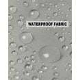 thumbnail image 5 of Pack of 2 Outdoor Pillow Covers, Ombre Abstract Gradient Light Green and Gray Waterproof Square Throw Pillowcase Cushion Decorative Pillow Covers for Couch Patio Tent, 16x16 in, 5 of 6