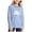 ZA-Sky Blue, variant on Wxirdiow Long Sleeve Shirts for Girls Long Sleeve Shirts Kids Casual Crewneck Soft Tunic Tops Blouse Grey Size,7-8 Years