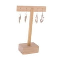 thumbnail image 3 of Plain Wooden t shape bar Earrings Necklace Bracelet Jewelry Display Holder Stand, 3 of 8