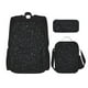 thumbnail image 1 of Balery Black Glitter Mochila Escolar 3 en 1 para Niños - Mochila Resistente con Lonchera Térmica y Estuche - Mochila Escolar para Niños y Niñas, 1 of 7