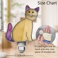 thumbnail image 3 of Luz nocturna KY&BOSAM Cat, vitral amarillo, enchufable, 7 W, 3 of 9