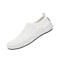 thumbnail image 2 of Womens Barefoot Water Shoes Travel House Slippers for Indoor and Outdoor Aqua Socks for Beach Swim Surf Yoga Dancing Camping Must Haves,White,35, 2 of 6