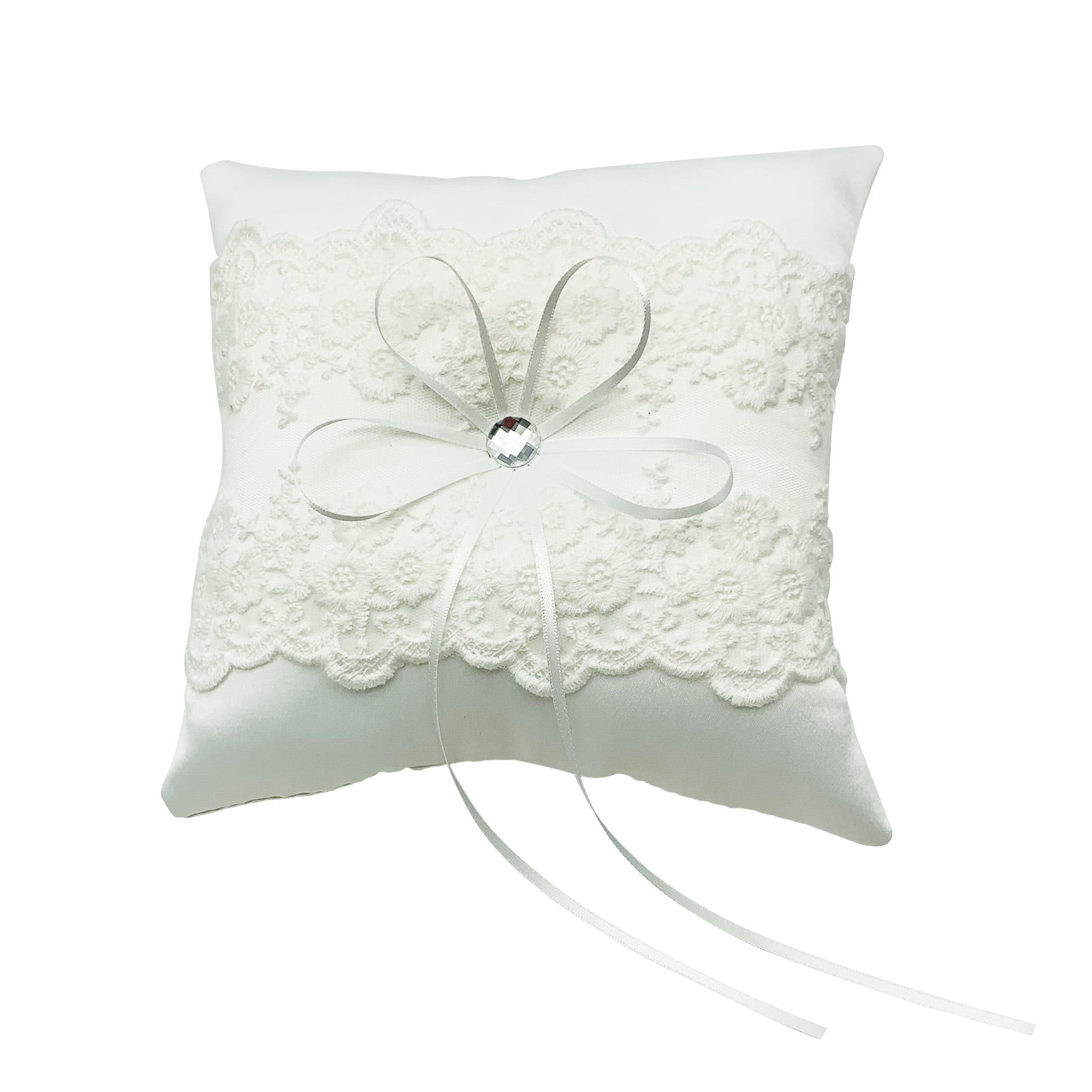 personalised wedding ring cushions wedding ring pillow 2 laces 