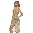 thumbnail image 2 of Old Religious Words Printed Cross Back Cami Dress, Jesus Christian Fashion Summer Maxi Sexy Casual Dress For Women, 2 of 4