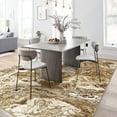 thumbnail image 2 of Twister.CK 8' x 10' Washable Rugs, Modern Marble Print Area Rug, Low Pile Stain-Resistant Carpet, for Living Room Home Office, Brown, 2 of 7