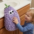 thumbnail image 2 of Unique Bargains Chenille Hanging Hand Towel with Cute Fruit Pattern Purple 11" x 7", 2 of 5