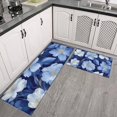 thumbnail image 2 of Pioneer Flower Floral Print Pattern Kitchen Rugs Sets Of 2,Anti Fatigue Kitchen Mat Rugs Non Slip Washable,Decorative Kitchen Floor Mats for Kitchen,Sink,Laundry,17"x30"+17"x47", 2 of 7