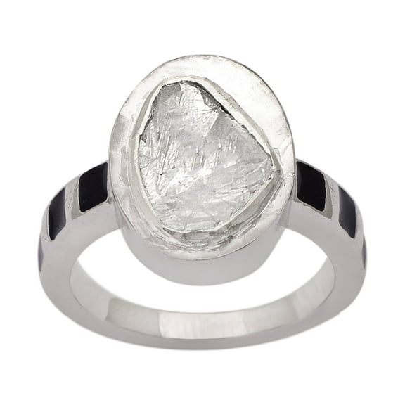 Mooneye 0.70 CTW Natural Diamond Polki Solitaire Ring 925 Sterling Silver Women Wedding Jewelry