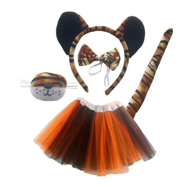 Disfraz Halloween Gata Niña Disfraz De Gato Huiguli 6 Piezas Conjunto Cosplay Gato, Disfraz Gato Niñas Disfraces Halloween Bebe Niña Cola Gato Disfraz