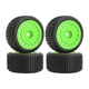 thumbnail image 2 of 4x Llantas RC Neumáticos Ruedas Repuestos Caucho Profesional DIY Modificado Reemplazo Verde, 2 of 5