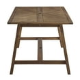 thumbnail image 3 of Manor Park Outdoor Modern Dining Table, Dark Brown, 3 of 7