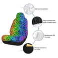 thumbnail image 6 of Yiaed Multicolored Butterflies Print Car Seat Covers,Universal Auto Seats Protector Fits for Car,SUV Sedan,Truck,Automotive Seat Covers & Accessories-2 PCS, 6 of 9