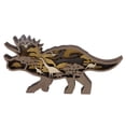 thumbnail image 1 of Adorno de dinosaurio tallado en madera, recortes de dinosaurios huecos de múltiples capas para decoración del hogar, Ceratopsian, 1 of 14