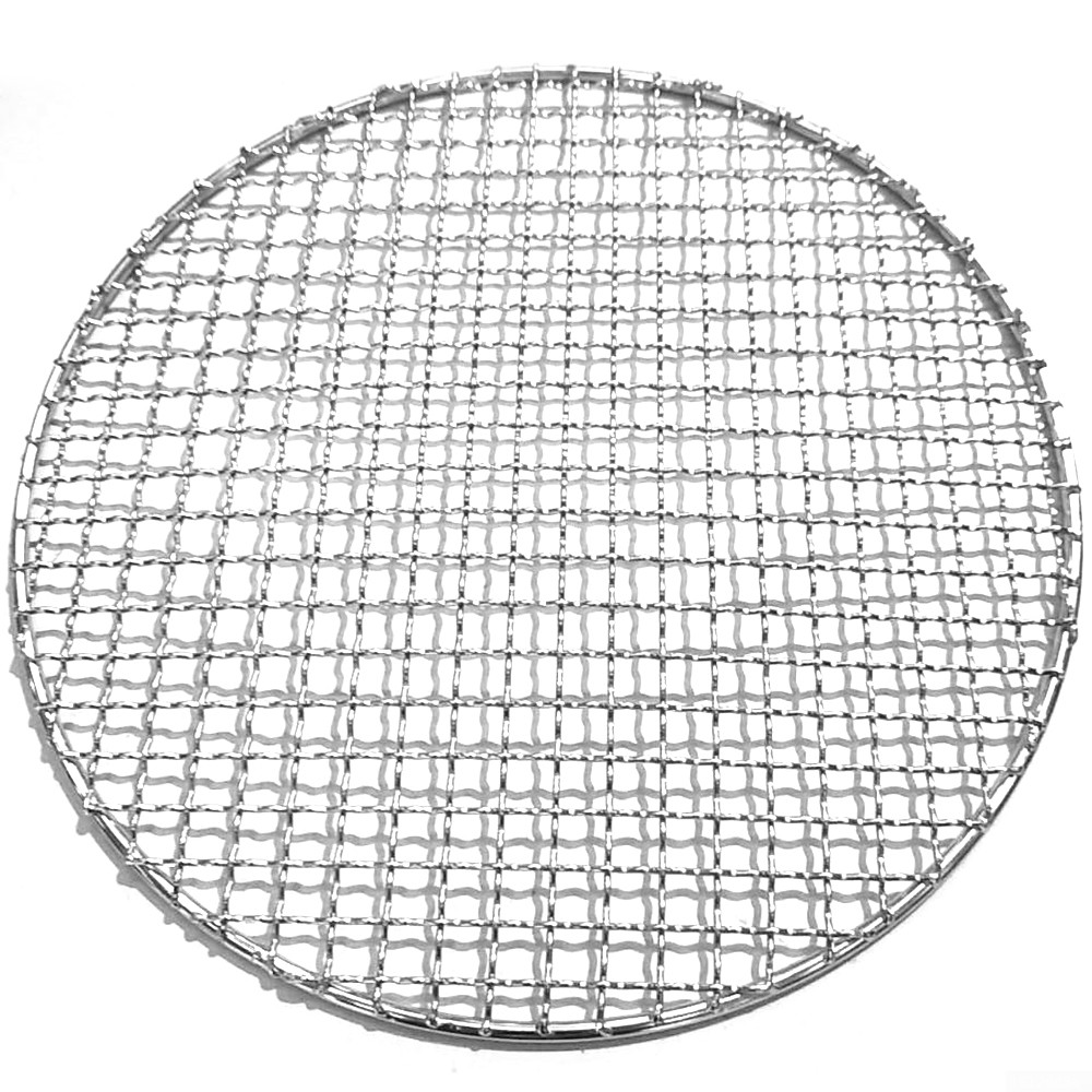 1 Piece Barbecue Round BBQ Grill Net Rack Grid Grate Steam Mesh Wire Cooking USA - image 2 of 2