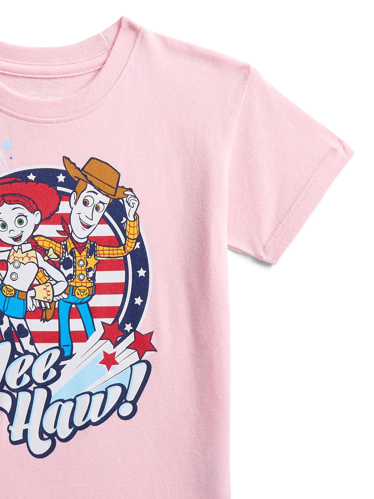 Toy Story Toddler Graphic Patriotic Americana Americana Crewneck Tee with Short Sleeves, Sizes 12M-5T