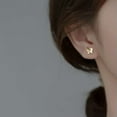 thumbnail image 3 of K-KED Gold Plated 925 Sterling Silver Crystal Butterfly Stud Earrings-Silver, 3 of 6