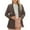 *1-Brown, variant on No Boundaries Women's Business Lapel Blazer,Womens Long Sleeve Work Jacket,Casual Office Open-Front Coats For Ladies,Beige,Size S