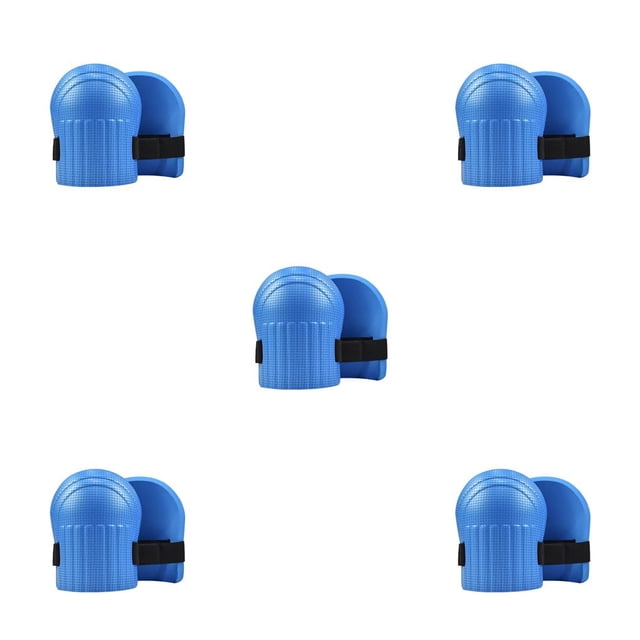 Cateissary 1 par de almohadillas de protección para las rodillas, azulejo de suelo, de trabajo para jardinería, suelo, techo, correa a Azul 5piezas