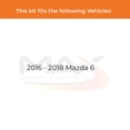thumbnail image 3 of Max Advanced Brakes - Brake Kit for 2016 2017 2018 Mazda 6 Front and Rear Replacement Drilled Slotted Black Coated Disc Brake Rotors and Ceramic Brake Pads, 3 of 10