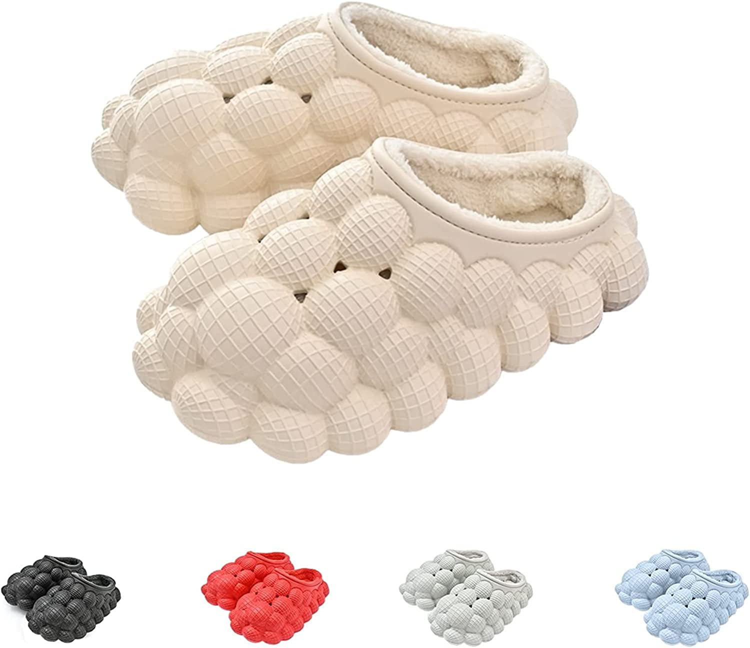 Bubble Slides For Women And Men - Golf Ball Shoes Non-Slip SPA Cloud Slippers  For Women Soft Pillow Bedroom Slippers For Men Massage Bubble Shoes Funny Slippers  For Women 