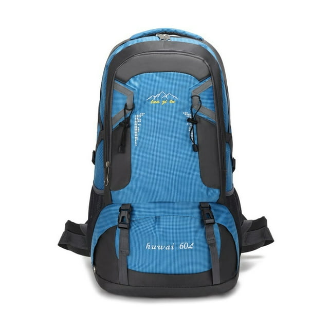Toystoory Mochilas de 60L para senderismo al aire libre, de gran capacidad, para escalada, campamento, pesca, viaje, senderismo, Ropa Deportiva, Zapatos Azul