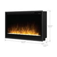 thumbnail image 4 of Dimplex Multi-Fire Slim 42 inch Wall Mount Electric Fireplace - Black, 4 of 9