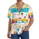 thumbnail image 1 of Fotbe Funny Farm Camisa Estampada de Manga Corta para Hombre, Casual de Verano, Estilo Playero, Sin Arrugas-Small, 1 of 5