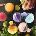 thumbnail image 7 of Ice Ball Maker Molds, Round Ice Cube Tray, Sphere Whiskey Ice Mold - 2.5 Inch Round Ice Cube Mold - Large Ice Ball Molds for Whiskey, Cocktails, Bourbon and Coffee - Colorful Creative Gift - 4 Pack, 7 of 7