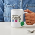 thumbnail image 4 of CafePress - Dietitian Powered By Caffeine Large Mug - 15 oz Ceramic Large White Novelty Mug, 4 of 6