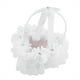 thumbnail image 4 of Cesta de encaje blanco para niña de las flores para decoración de ceremonia portátil, amuleto romántico para boda, 4 of 8