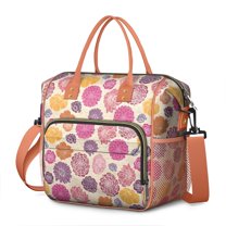 Pioneer Flower Floral Print Pattern Womens Lunch Box for Work,Insulated Large Lunch Bag for Tween and Teen,Loncheras Para Mujer,Leakproof Adult Lunch Bag for Work,Beach,Travel,Picnic,Camping