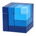 thumbnail image 2 of Rompecabezas 3D Bloques de construcción Ladrillos educativos del estrés Juegos Juguete para adultos Azul 2 Salvador Bloques de construcción de cubos, 2 of 10