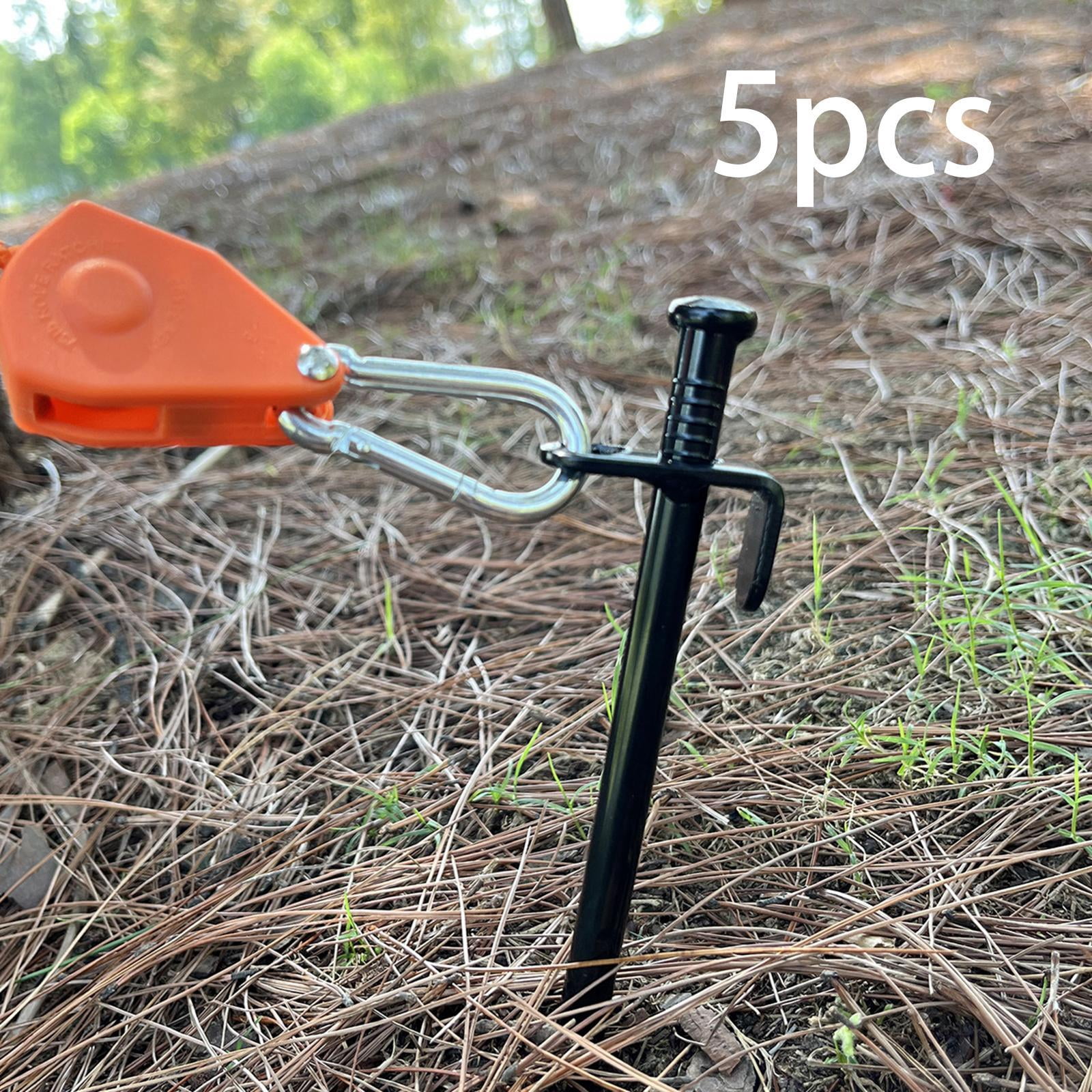 MAGIDEAL 5Pcs Camping Stakes Forged Sturdy Unbreakable Gardening Canopies Tent Stakes 20cm