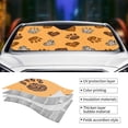 thumbnail image 5 of XMXY Car Sun Shade Windshield, Leopard Print Heart Dog Paw Automotive Front Window Sun Visor for Cars SUV Trucks, Small Size, 5 of 8