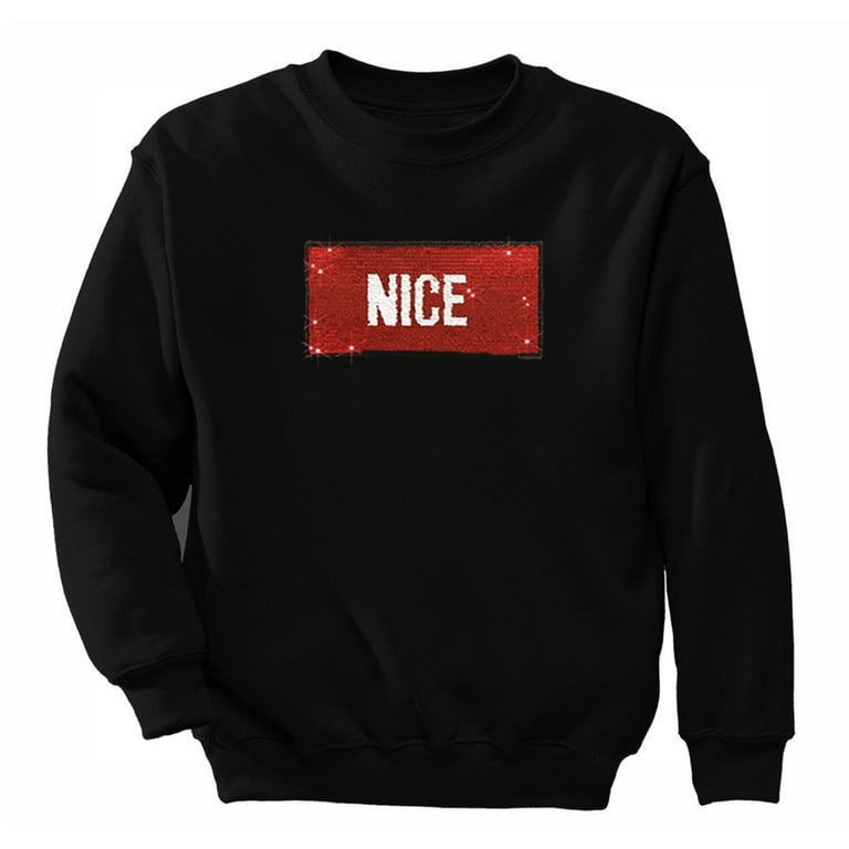 Naughty nice sequin sweater walmart clearance